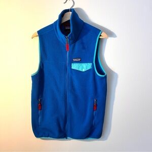 Patagonia Fleece Vest Mens- Vibrant Blue. Size Small